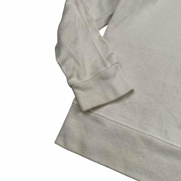 Stone Island Cream Cotton Crewneck Sweatshirt - Medium