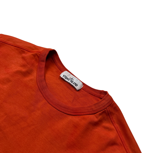 Stone Island 2020 Orange Crewneck Sweatshirt - Medium
