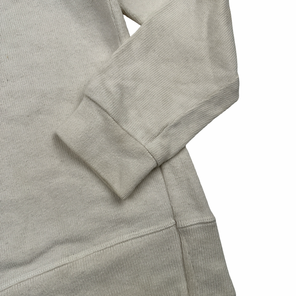 Stone Island Cream Cotton Crewneck Sweatshirt - Medium