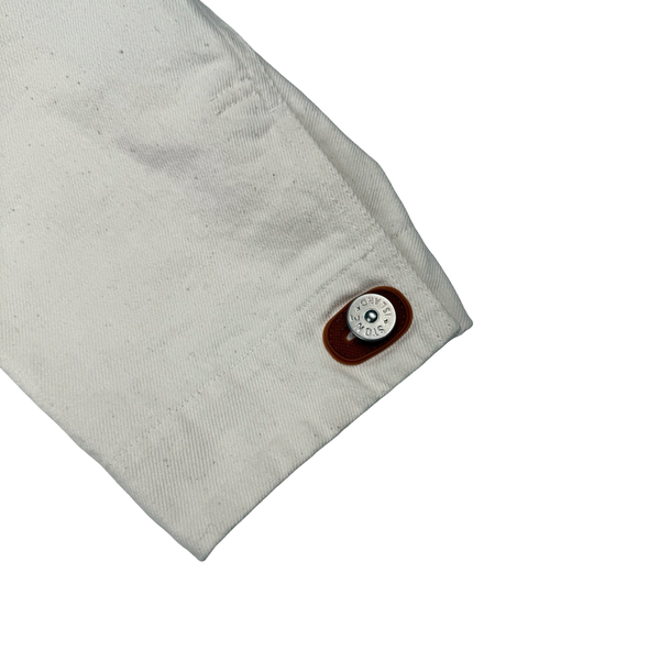 Stone Island 2025 "Raw Beauty" Natural Cotton Gabardine Pull Over - Large