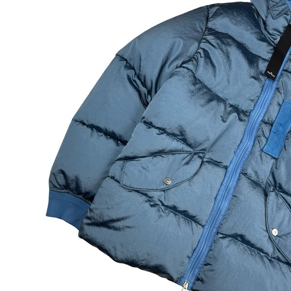 Stone Island 2022 Baby Blue Nylon Metal Econyl Down Puffer Jacket - Medium