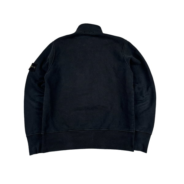 Stone Island 2009 Black Quarter Zipped Pullover Jumper - Large
