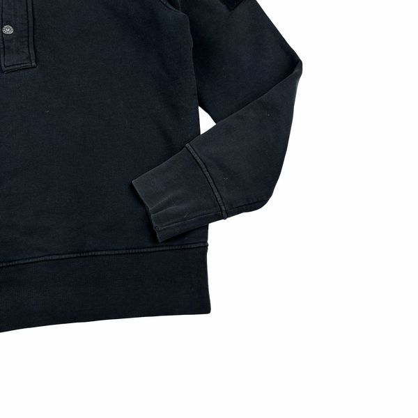 Stone Island 2009 Black Quarter Zipped Pullover Jumper - Large