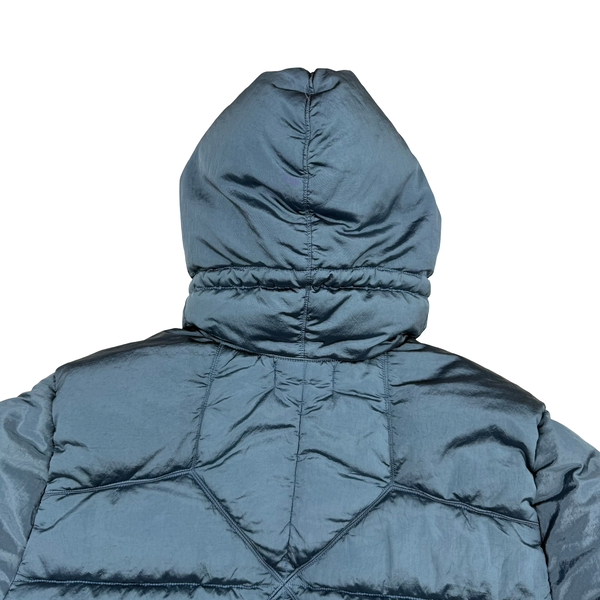 Stone Island 2022 Baby Blue Nylon Metal Econyl Down Puffer Jacket - Medium
