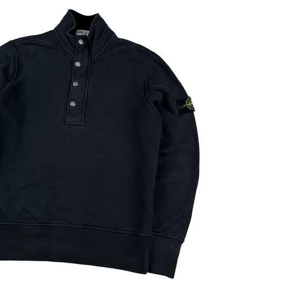 Stone Island 2009 Black Quarter Zipped Pullover Jumper - Large