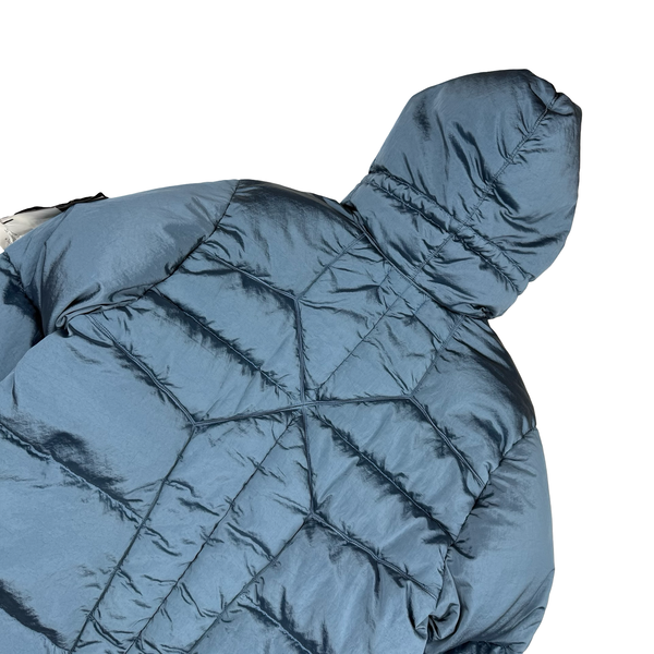 Stone Island 2022 Baby Blue Nylon Metal Econyl Down Puffer Jacket - Medium