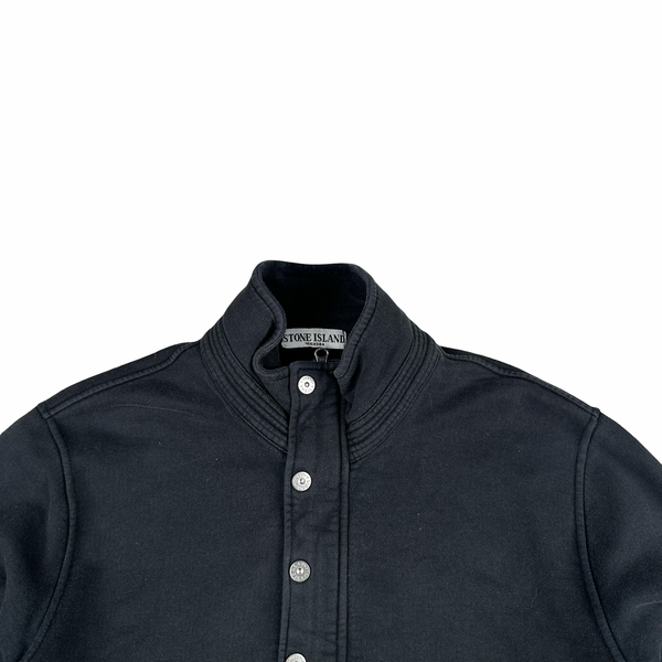 Stone Island 2009 Black Quarter Zipped Pullover Jumper - Large