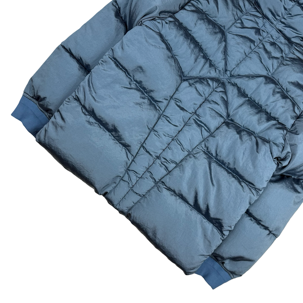Stone Island 2022 Baby Blue Nylon Metal Econyl Down Puffer Jacket - Medium