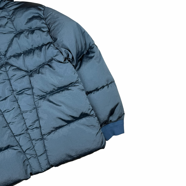 Stone Island 2022 Baby Blue Nylon Metal Econyl Down Puffer Jacket - Medium