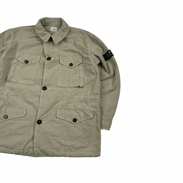 CP Company Vintage 90's Beige Lightweight Junior Buttoned Jacket - XS