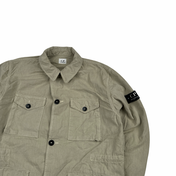 CP Company Vintage 90's Beige Lightweight Junior Buttoned Jacket - XS