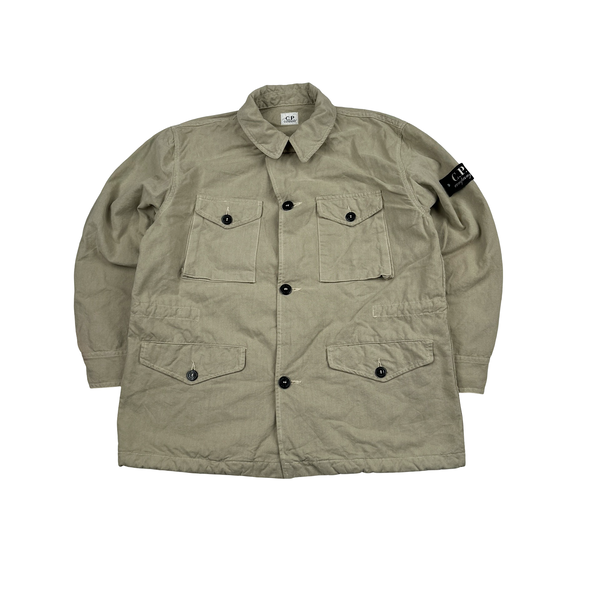 CP Company Vintage 90's Beige Lightweight Junior Buttoned Jacket - XS