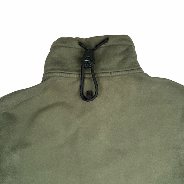 Stone Island 2020 Half Zipped Dark Green Pullover Jumper - Small