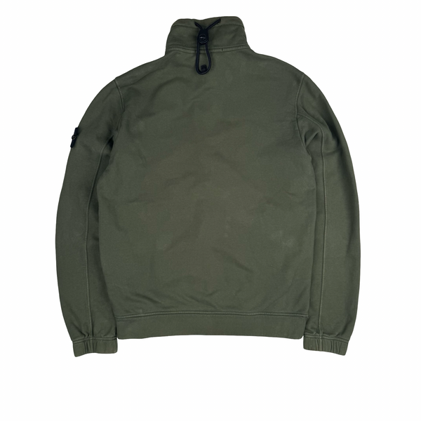 Stone Island 2020 Half Zipped Dark Green Pullover Jumper - Small