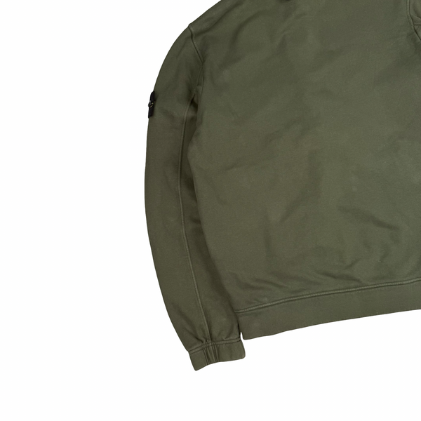 Stone Island 2020 Half Zipped Dark Green Pullover Jumper - Small