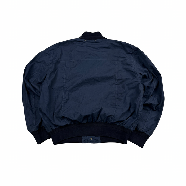 CP Company 1996 Navy Vintage Buttoned Bomber Jacket - Large
