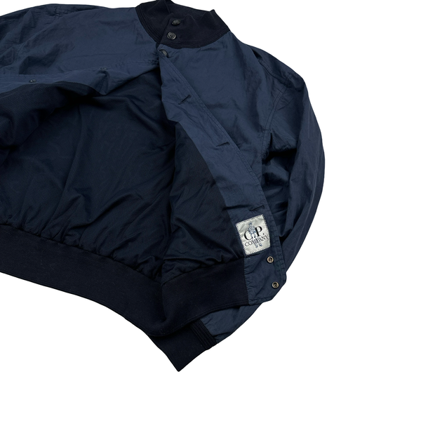 CP Company 1996 Navy Vintage Buttoned Bomber Jacket - Large