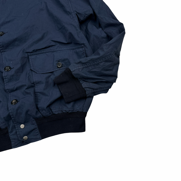 CP Company 1996 Navy Vintage Buttoned Bomber Jacket - Large