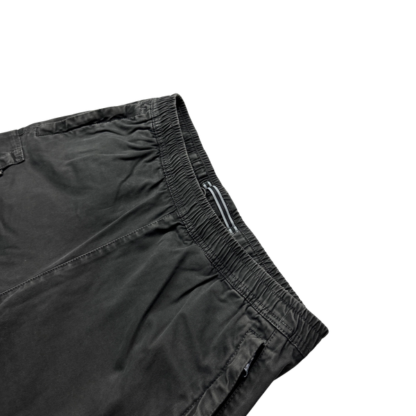 Stone Island 2018 Charcoal Grey Thick Cotton RE T Cargo Trousers - 33"