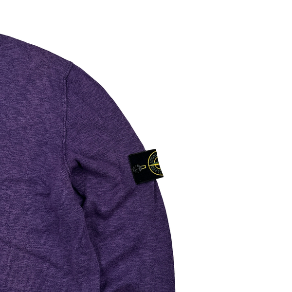 Stone Island 2015 Purple Marl Crewneck Cotton Knit - Medium