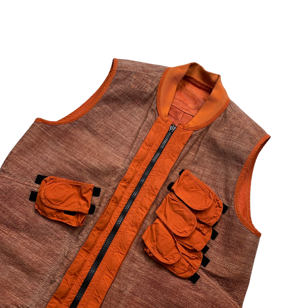 Stone Island 2019 Reversible Leather Dyneema Gilet - Large
