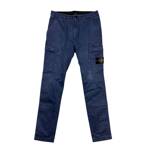 Stone Island 2018 Navy Blue SK Cargos - 32"