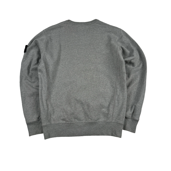 Stone Island 2019 Grey Cotton Crewneck - Medium