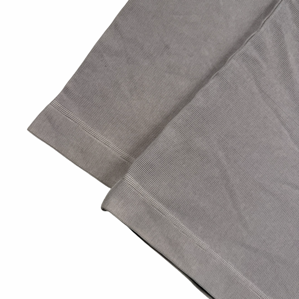 Stone Island Light Taupe Mock Neck Ribbed Cotton Pullover - Medium