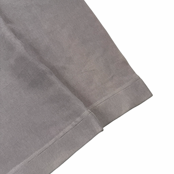 Stone Island Light Taupe Mock Neck Ribbed Cotton Pullover - Medium