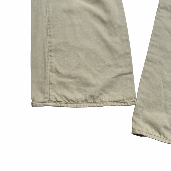 Stone Island 2006 Denims Cream Straight Leg Trousers - 32"