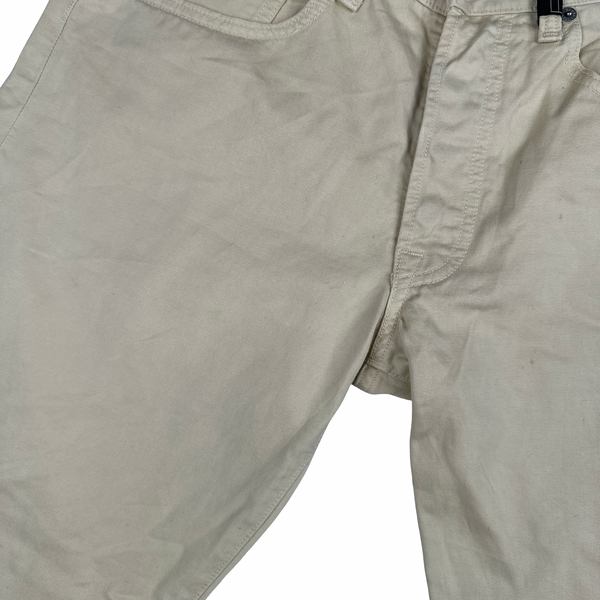 Stone Island 2006 Denims Cream Straight Leg Trousers - 32"