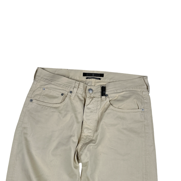 Stone Island 2006 Denims Cream Straight Leg Trousers - 32"