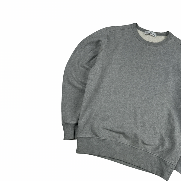 Stone Island 2019 Grey Cotton Crewneck - Medium