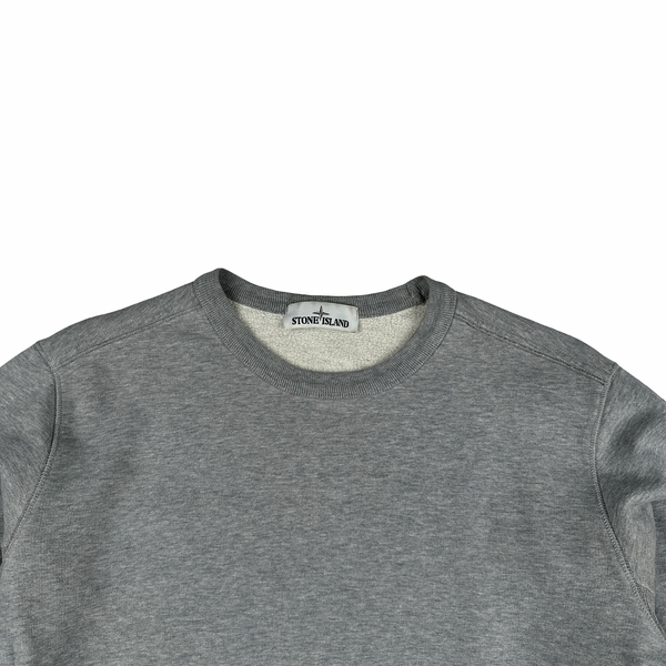Stone Island 2019 Grey Cotton Crewneck - Medium