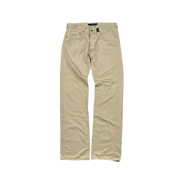 Stone Island 2006 Denims Cream Straight Leg Trousers - 32"