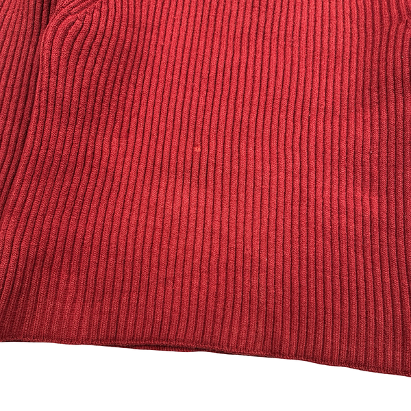 Stone Island AW/2001 Thick Wool Knit Quarter Zip Jumper - Small
