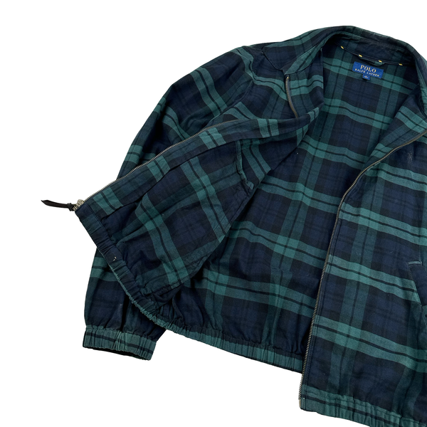 Ralph Lauren Check Plaid Zipped Overshirt - Medium