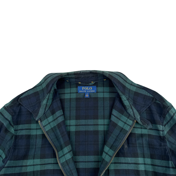 Ralph Lauren Check Plaid Zipped Overshirt - Medium