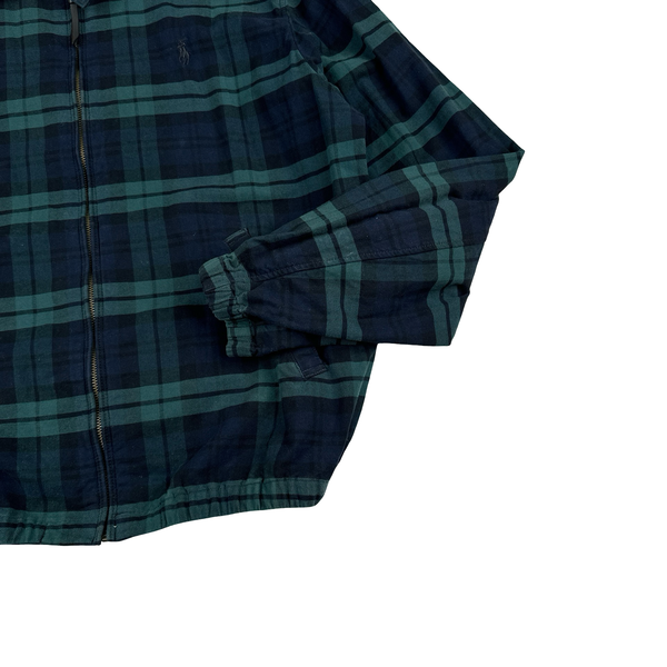 Ralph Lauren Check Plaid Zipped Overshirt - Medium