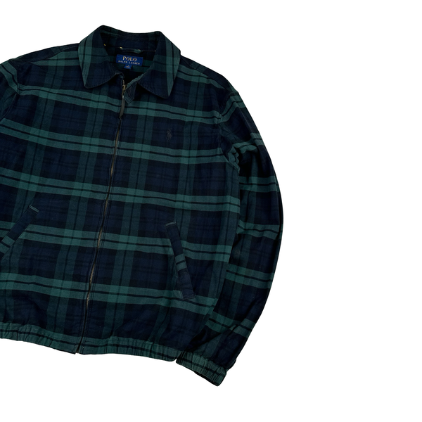 Ralph Lauren Check Plaid Zipped Overshirt - Medium