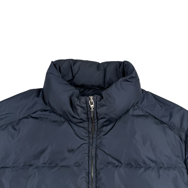 Prada Navy Nylon Resin Coated Down Filled Puffer Jacket - Large (50)