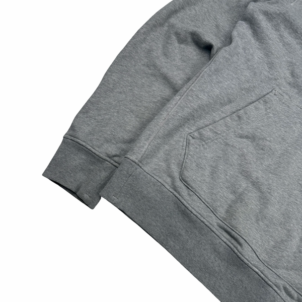 Stone Island 2022 Grey Cotton Pullover Hoodie - Large