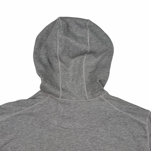 Stone Island 2022 Grey Cotton Pullover Hoodie - Large