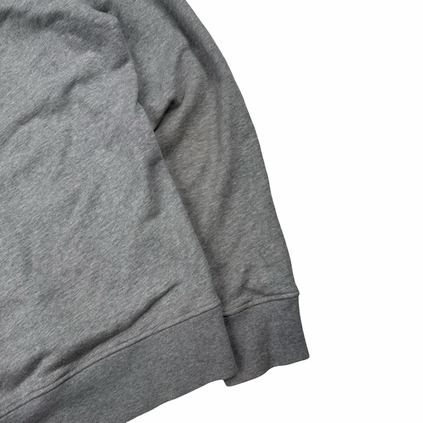 Stone Island 2022 Grey Cotton Pullover Hoodie - Large