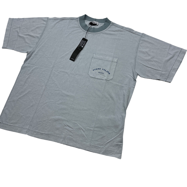 Stone Island Marina 2023 Reflective Heavyweight T Shirt - Large