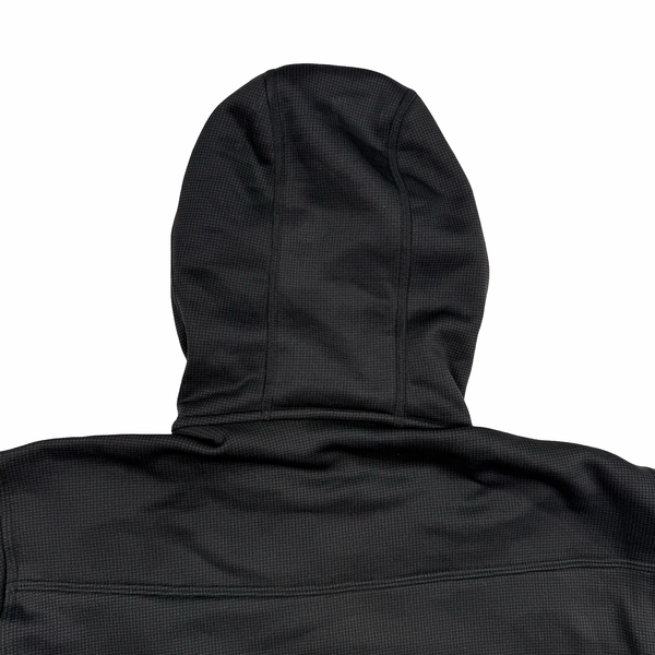 Arcteryx Charcoal Pixel Balaclava Full Zip Fleece Lined Hoodie - Small