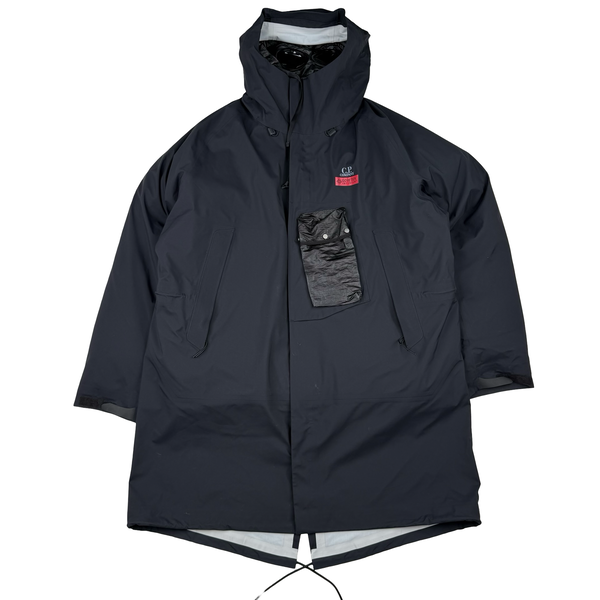 CP Company Navy/Black Gore-tex Infinium Waterproof Down Liner Parka Jacket - 3XL (56)