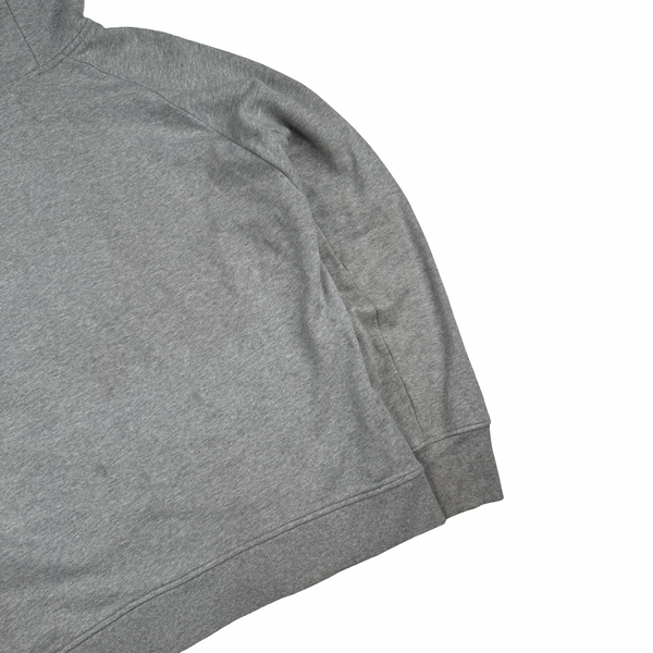 CP Company Grey Cotton Full Zip Goggle Hoodie - Medium