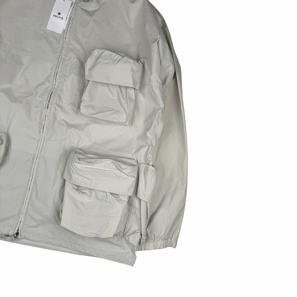 Snow Peak Cotton Blend Ivory Parka Jacket - XL