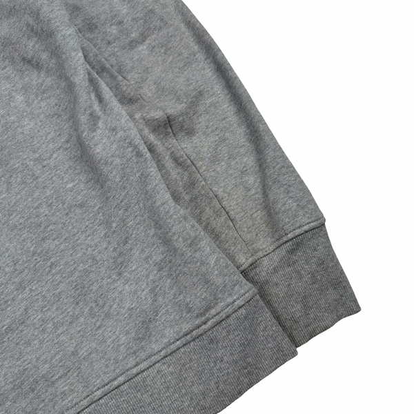 CP Company Grey Cotton Full Zip Goggle Hoodie - Medium